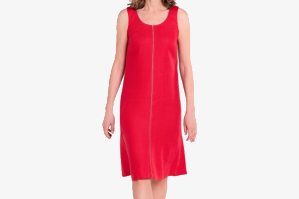 11. Lisbon – Linen dress with concealed zipper and piping