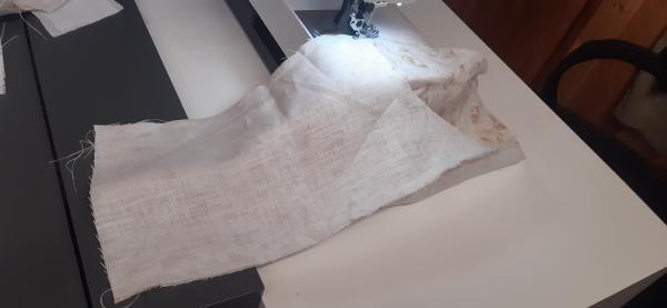 Fabrication des manches.