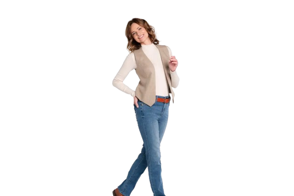 5. Edinburgh – Ladies vest with V-neck